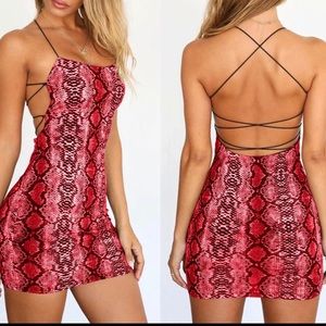 Snake skin dress